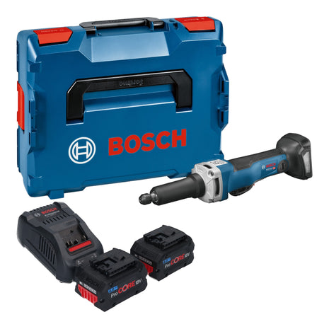 Bosch GGS 18V-23 PLC Professional Akku Geradschleifer 18 V Brushless + 2x ProCore Akku 8,0 Ah + Ladegerät + L-Boxx