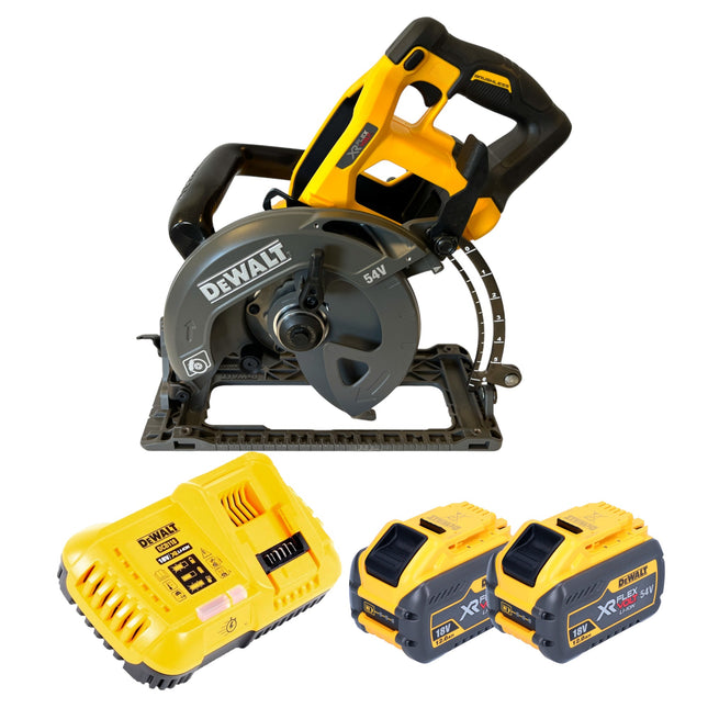 DeWalt DCS 577 Y2 Akku Handkreissaege 54 V FlexVolt 190 mm Brushless 2x Akku 12 0 Ah Ladegeraet 0 - toolbrothers