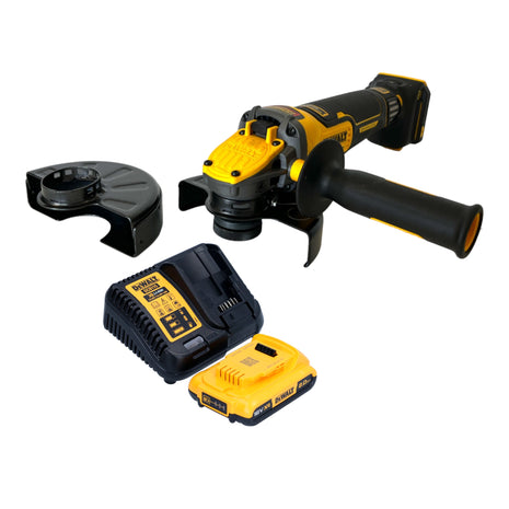 DeWalt DCG 416 VS D1 Akku Winkelschleifer 18 V 125 mm Brushless + 1x Akku 2,0 Ah + Ladegerät