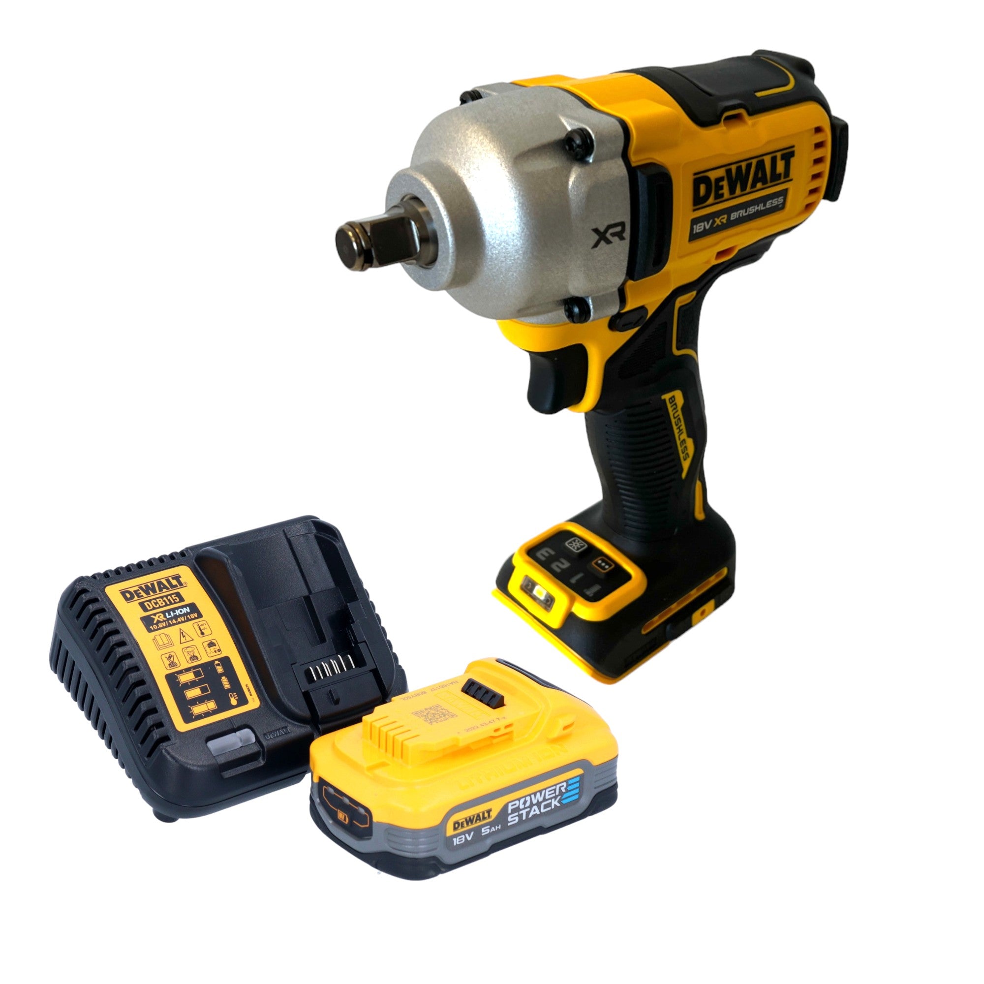 DeWalt DCF 891 H1 Akku Schlagschrauber 18 V 1084 Nm 1 2 Brushless 1x Powerstack Akku 5 0 Ah Ladegeraet 0 - toolbrothers