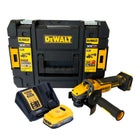 Meuleuse d'angle sur batterie DeWalt DCG 409 E1T 18 V 125 mm sans balais + 1x batterie Powerstack 1,7 Ah + chargeur + TSTAK