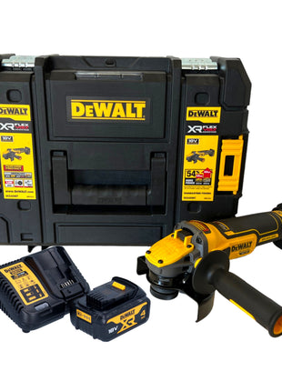 Meuleuse d'angle sur batterie DeWalt DCG 409 M1T 18 V 125 mm sans balais + 1x batterie 4,0 Ah + chargeur + TSTAK