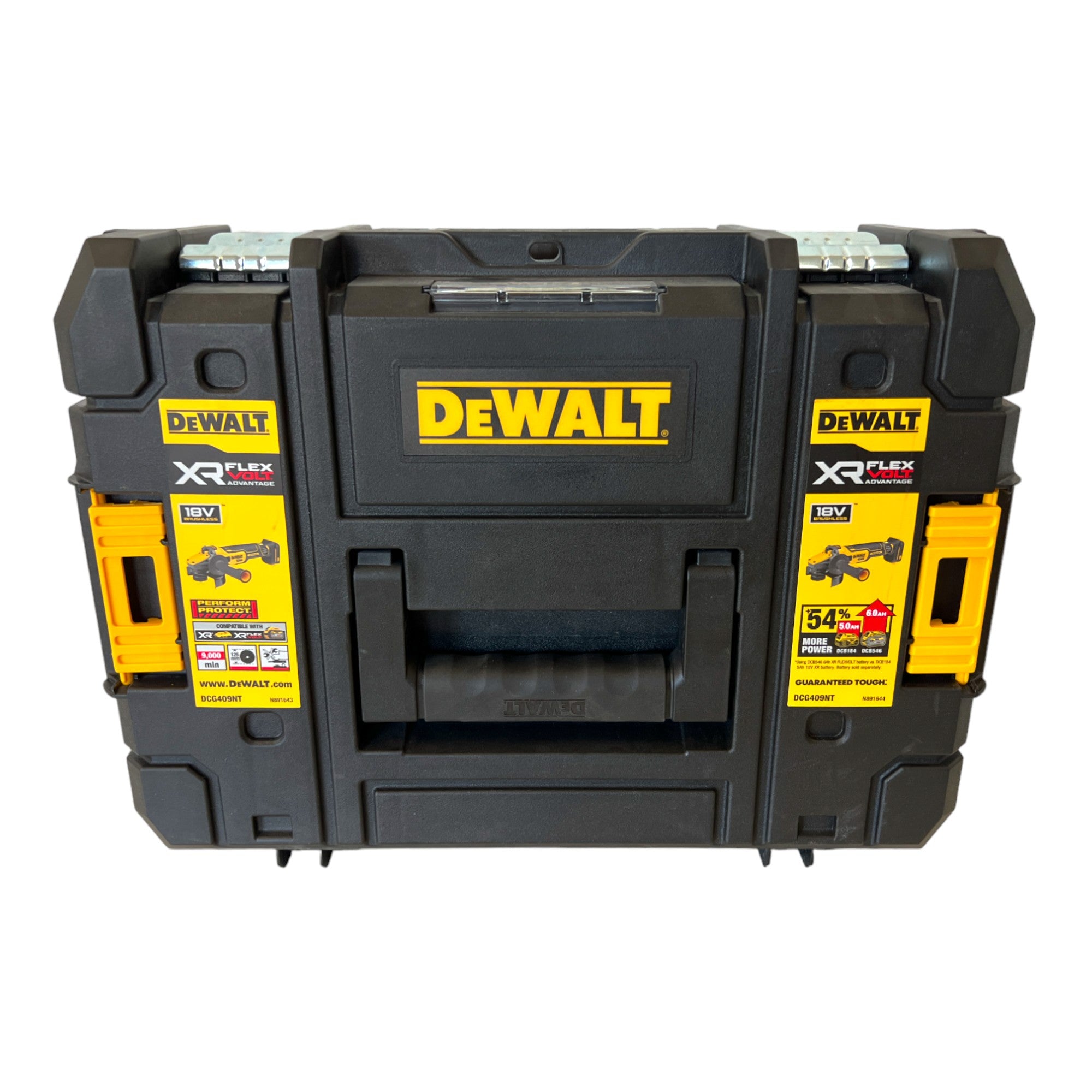 DeWalt DCG 409 M2T Akku Winkelschleifer 18 V 125 mm Brushless 2x Akku 4 0 Ah Ladegeraet TSTAK 2 - toolbrothers