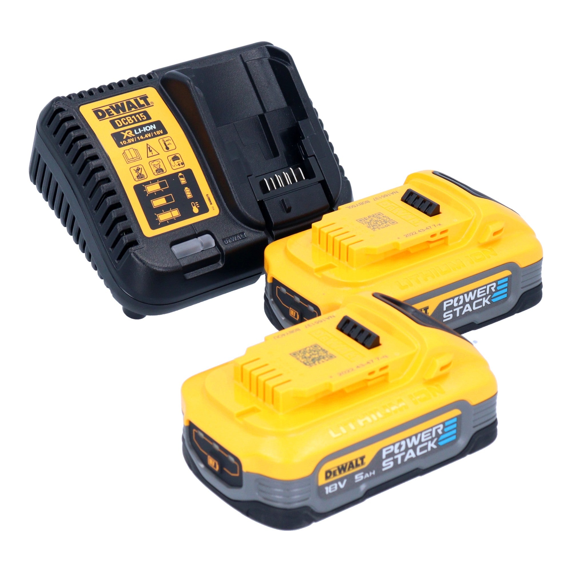 DeWalt DCG 409 H2T Akku Winkelschleifer 18 V 125 mm Brushless 2x Powerstack Akku 5 0 Ah Ladegeraet TSTAK 4 - toolbrothers