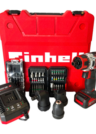 Einhell TE-CD 12/1 3X-Li +39 Akku Bohrschrauber 12 V 30 Nm ( 4513597 ) + 1x Akku 2,0 Ah + Ladegerät + E-Box