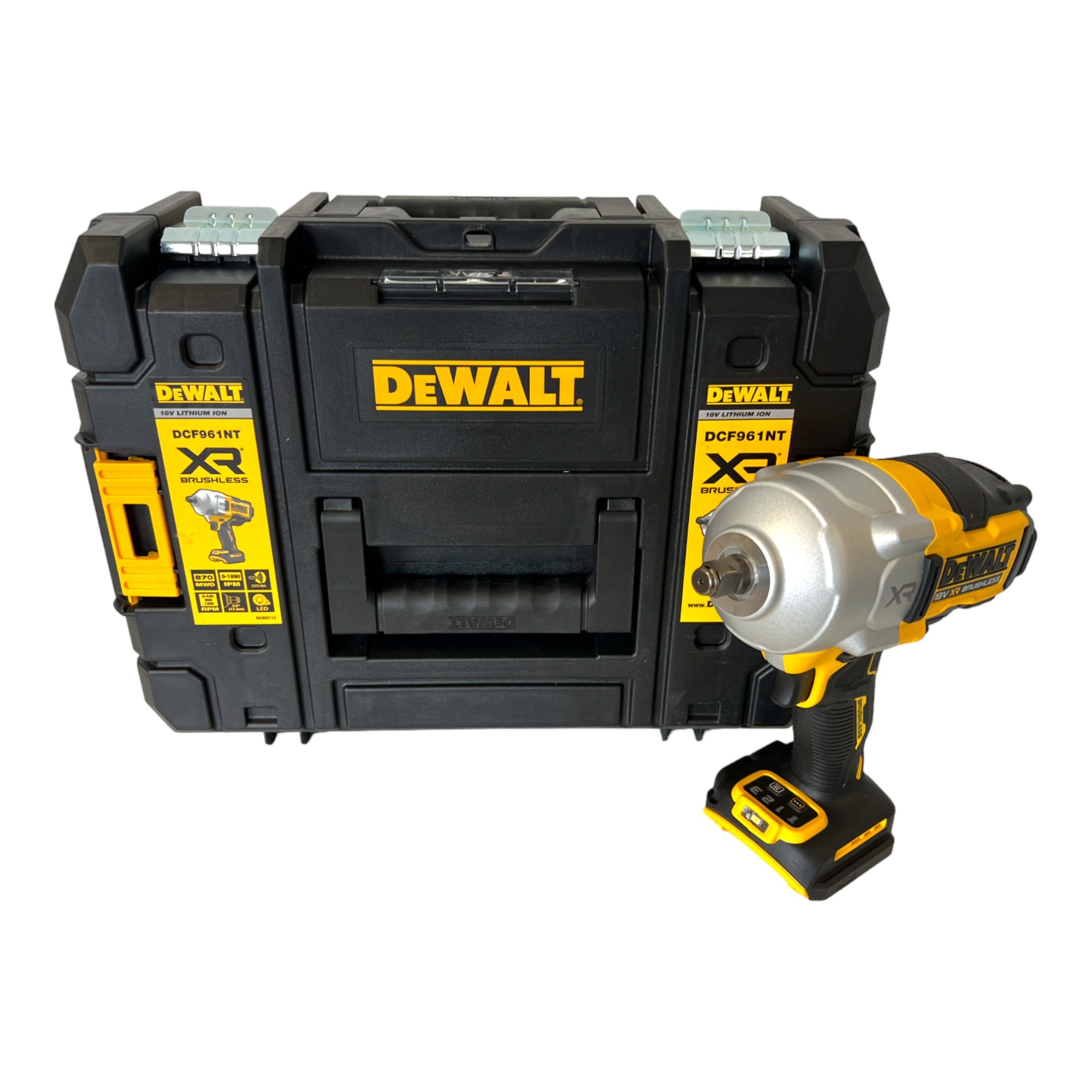 DeWalt DCF 961 E1T Akku Schlagschrauber 18 V 1632 Nm 1 2 Brushless 1x Powerstack Akku 1 7 Ah Ladegeraet TSTAK 1 - toolbrothers