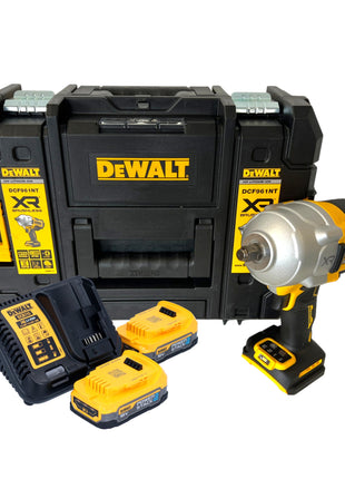 DeWalt DCF 961 E2T Akku Schlagschrauber 18 V 1632 Nm 1/2" Brushless + 2x Powerstack Akku 1,7 Ah + Ladegerät + TSTAK