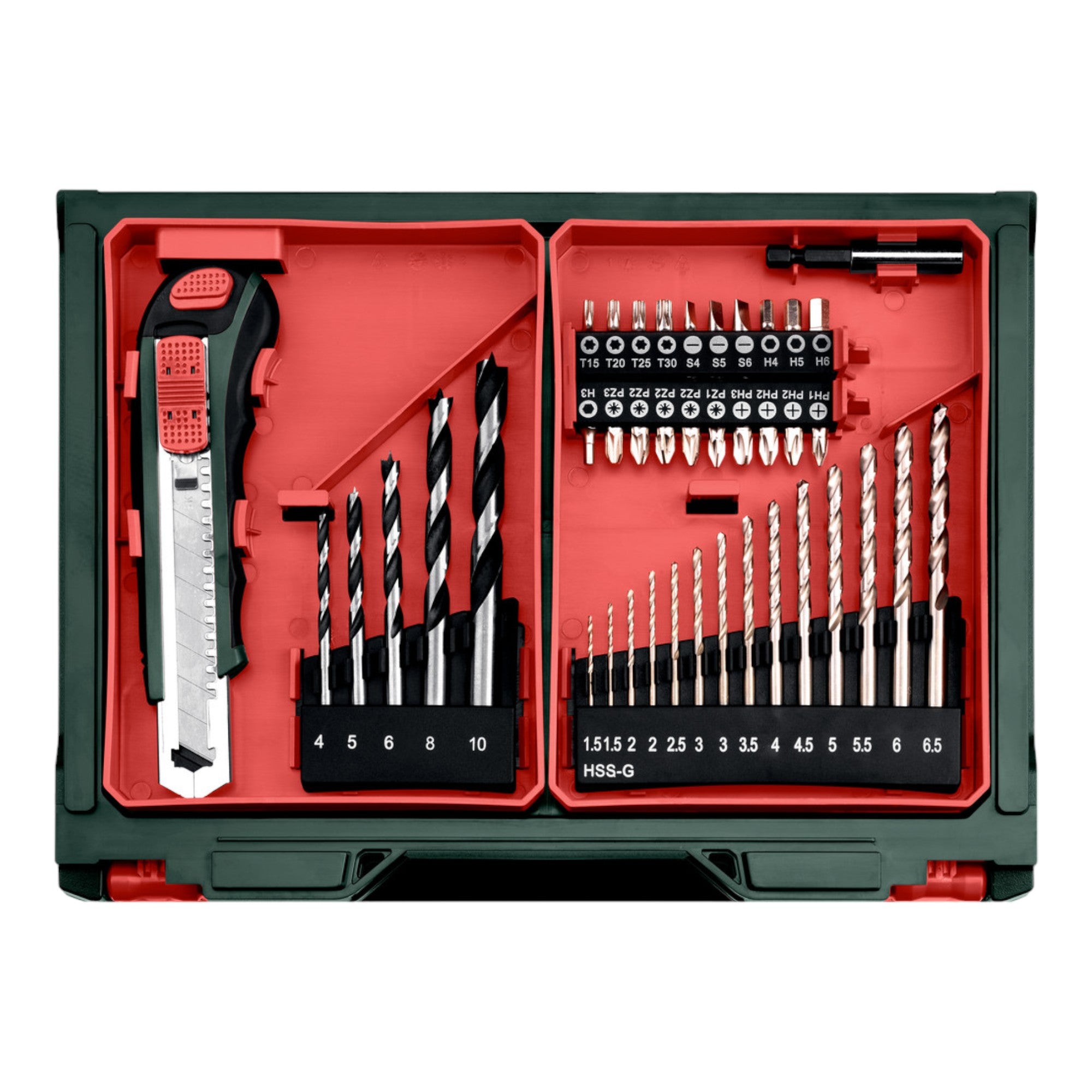 Metabo Powermaxx BS Basic Set Akku Bohrschrauber 12 V 34 Nm 600080710 2x Akku 2 0 Ah Ladegeraet 41 tlg Zubehoer Set Koffer 4 - toolbrothers