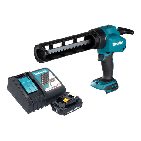 Pistola a cartuccia a batteria Makita DCG 180 RA1 18 V + 1x batteria ricaricabile 2,0 Ah + caricabatterie