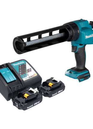 Makita DCG 180 RA Akku Kartuschenpistole 18 V + 2x Akku 2,0 Ah + Ladegerät