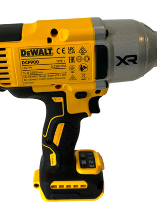 DeWalt DCF 900 E1T Akku Schlagschrauber 18 V 1396 Nm 1/2" + 1x Powerstack Akku 1,7 Ah + Ladegerät + TSTAK