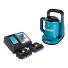 Makita DKT 360 RY2 Akku Wasserkocher 36 V ( 2x 18 V ) 0,8 L  + 2x Akku 1,5 Ah + Ladegerät