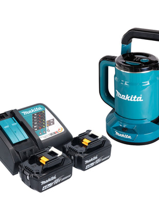 Makita DKT 360 RM2 Akku Wasserkocher 36 V ( 2x 18 V ) 0,8 L  + 2x Akku 4,0 Ah + Ladegerät