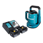 Makita DKT 360 RT2 Akku Wasserkocher 36 V ( 2x 18 V ) 0,8 L  + 2x Akku 5,0 Ah + Ladegerät