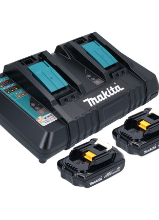 Bouilloire à batterie Makita DKT 360 PY2 36 V (2x 18 V) 0,8 L + 2x batterie 1,5 Ah + double chargeur