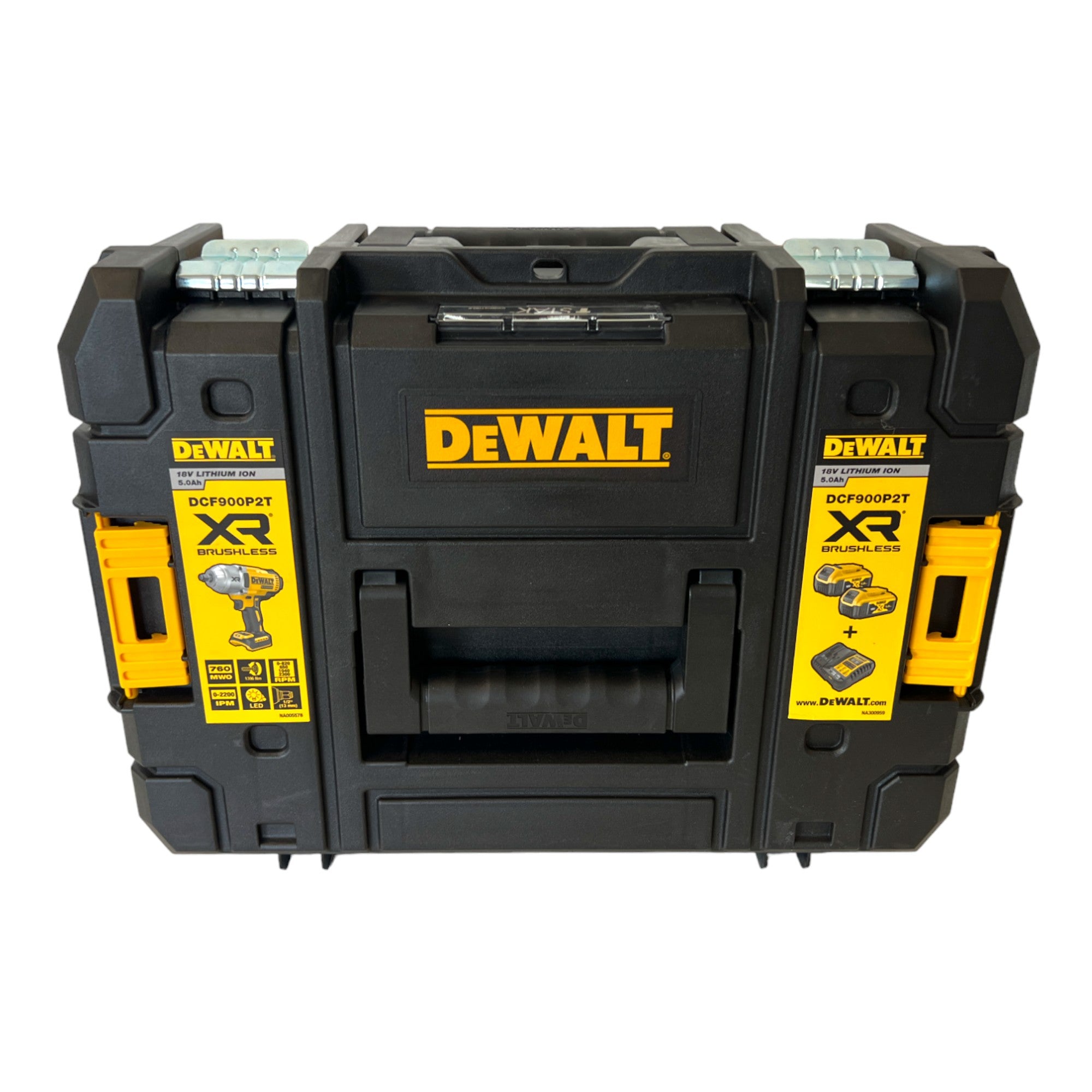DeWalt DCF 900 M2T Akku Schlagschrauber 18 V 1396 Nm 1 2 2x Akku 4 0 Ah Ladegeraet TSTAK 3 - toolbrothers