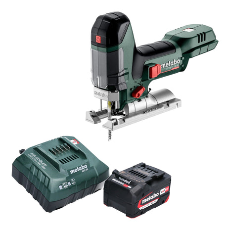 Metabo ST 18 LT 130 BL Scie sauteuse sans fil 18 V 130 mm Brushless + 1x batterie 4,0 Ah + chargeur