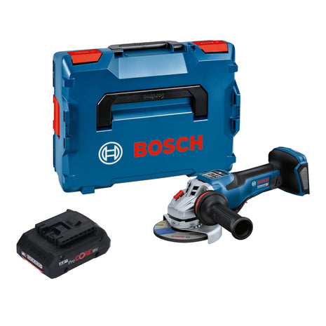 Bosch GWS 18V-15 PSC Professional cordless angle grinder 18 V 125 mm BITURBO Brushless + 1x ProCORE rechargeable battery 4.0 Ah + L-Boxx - without charger