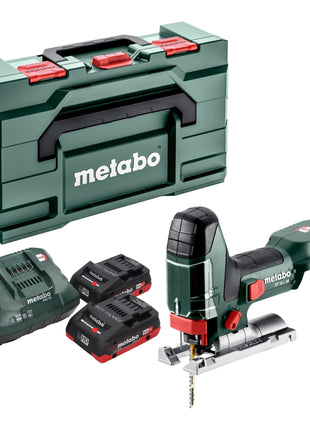 Metabo ST 18 L 90 Akku Stichsäge 18 V 90 mm + 2x LiHD Akku 4,0 Ah + Ladegerät + Metabox