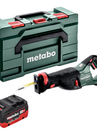 Sierra sable de batería Metabo SSEP 18 LT 18 V 32 mm + 1x batería LiHD 8,0 Ah + Metabox - sin cargador