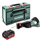 Sierra sable de batería Metabo SSEP 18 LT 18 V 32 mm + 1x batería LiHD 8,0 Ah + Metabox - sin cargador