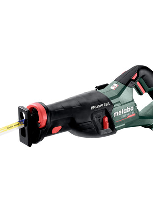 Sierra sable de batería Metabo SSEP 18 LT BL 18 V 32 mm sin escobillas + 1x batería LiHD 4,0 Ah + Metabox - sin cargador