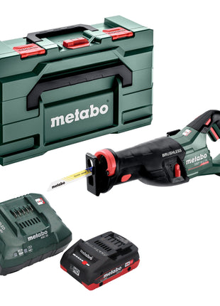 Scie sabre à batterie Metabo SSEP 18 LT BL 18 V 32 mm sans balais + 1 batterie LiHD 4,0 Ah + chargeur + Metabox