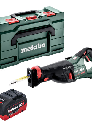 Scie sabre sur batterie Metabo SSEP 18 LT BL 18 V 32 mm sans balais + 1x batterie LiHD 5,5 Ah + Metabox - sans chargeur