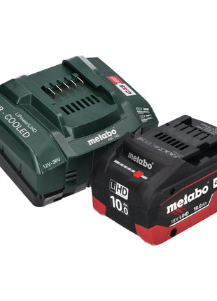 Scie sabre à batterie Metabo SSEP 18 LT BL 18 V 32 mm sans balais + 1 batterie LiHD 10,0 Ah + chargeur + Metabox