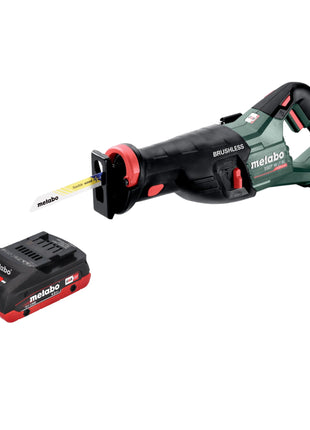 Scie sabre sur batterie Metabo SSEP 18 LT BL 18 V 32 mm sans balais + 1x batterie LiHD 4,0 Ah - sans chargeur