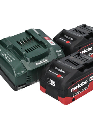 Scie sabre à batterie Metabo SSEP 18 LT BL 18 V 32 mm sans balais + 2 batteries LiHD 5,5 Ah + chargeur