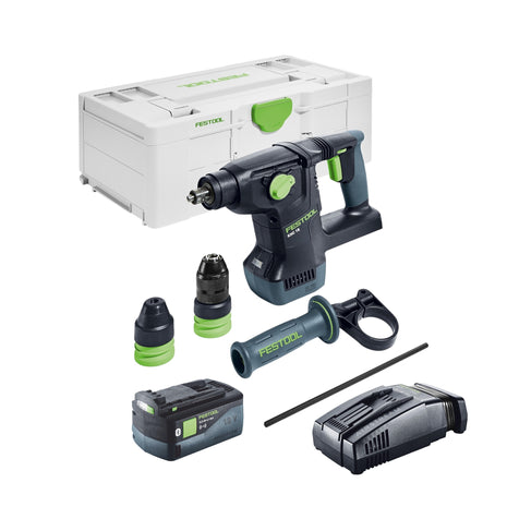 Festool KHC 18 EB-Basic Akku Kombihammer 18 V 2,6 J SDS-Plus Brushless + 1x Akku 5,0 Ah + Schnellladegerät + Systainer