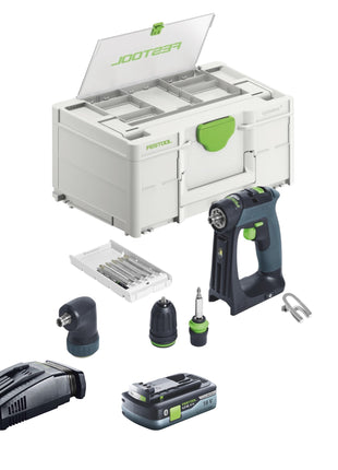 Festool CXS 18 Basic Set perceuse-visseuse sans fil 18 V 40 Nm sans balais + 1 batterie 4,0 Ah + chargeur rapide + Systainer