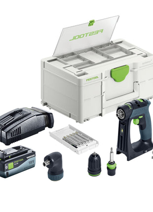 Festool CXS 18 Basic Set perceuse-visseuse sans fil 18 V 40 Nm sans balais + 1 batterie 8,0 Ah + chargeur rapide + Systainer