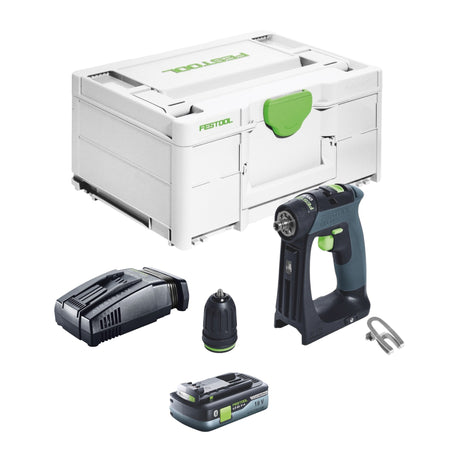 Festool CXS 18-Basic taladro atornillador a batería 18 V 40 Nm sin escobillas + 1x batería 4,0 Ah + cargador rápido + systainer