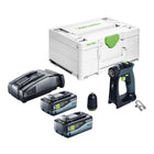 Festool CXS 18-Basic perceuse-visseuse sans fil 18 V 40 Nm sans balais + 2 batteries 8,0 Ah + chargeur rapide + systainer