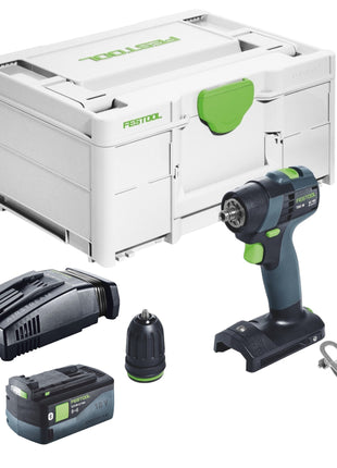 Festool TXS 18-Basic Akku Bohrschrauber 18 V 40 Nm Brushless + 1x Akku 5,0 Ah + Schnellladegerät + Systainer