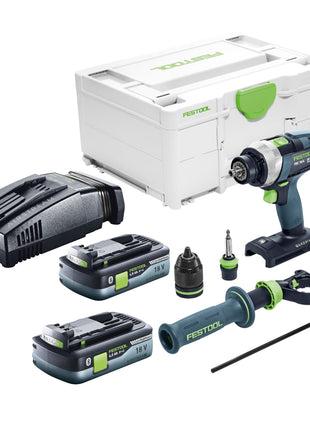 Festool TDC 18/4 I-Basic perceuse-visseuse sans fil 18 V 75 Nm sans balais + 2x batteries 4,0 Ah + chargeur rapide + systainer