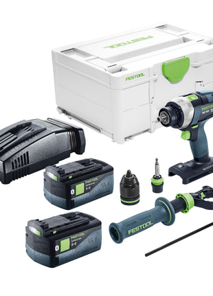 Festool TDC 18/4 I-Basic perceuse-visseuse sans fil 18 V 75 Nm sans balais + 2x batteries 5,0 Ah + chargeur rapide + systainer