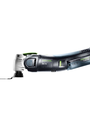 Festool VECTURO OSC 18 E-Basic Set oscillateur à batterie 18 V Starlock Max Brushless + 1x batterie 4,0 Ah + chargeur rapide + systainer