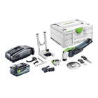 Festool VECTURO OSC 18 E-Basic Set oscillateur à batterie 18 V Starlock Max Brushless + 1x batterie 8,0 Ah + chargeur rapide + systainer