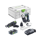 Festool DURADRIVE DWC 18-4500 Atornillador de construcción básico a batería 18 V 14 Nm sin escobillas + 1x batería 4,0 Ah + cargador rápido + systainer