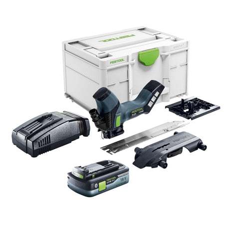 Sierra aislante de batería Festool ISC 240 EB-Basic 18 V 240 mm + 1x batería 4,0 Ah + cargador rápido + Systainer