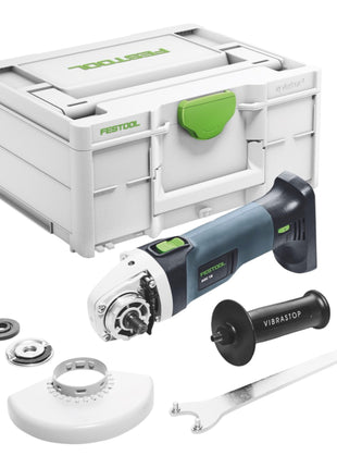 Festool AGC 18-125 EB-Basic Akku Winkelschleifer 18 V 125 mm Brushless + 2x Akku 4,0 Ah + Schnellladegerät + Systainer