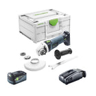 Meuleuse d'angle sur batterie Festool AGC 18-125 EB-Basic 18 V 125 mm sans balais + 1x batterie 5,0 Ah + chargeur rapide + systainer