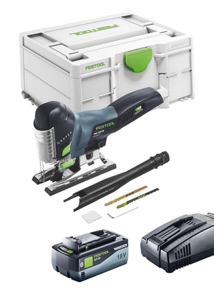 Festool CARVEX PSC 420 EB-Basic Akku Pendelstichsäge 18 V 120 mm Brushless + 1x Akku 8,0 Ah + Schnellladegerät + Systainer