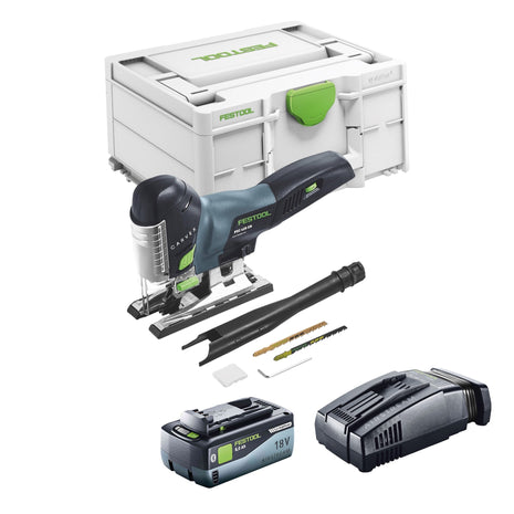 Festool CARVEX PSC 420 EB-Basic akumulatorowa wyrzynarka wahadłowa 18 V 120 mm bezszczotkowa + 1x akumulator 8,0 Ah + szybka ładowarka + Systainer