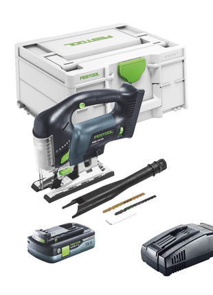 Festool CARVEX PSBC 420 EB-Basic Akku Pendelstichsäge 18 V 120 mm Brushless + 1x Akku 4,0 Ah + Schnellladegerät + Systainer