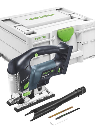 Festool CARVEX PSBC 420 EB-Basic sierra de calar pendular a batería 18 V 120 mm sin escobillas + 2x baterías 5,0 Ah + cargador rápido + systainer