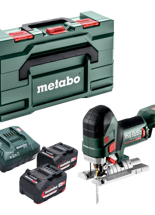 Scie sauteuse à batterie Metabo STA 18 LTX 150 BL 18 V 150 mm sans balais + 2x batteries 4,0 Ah + chargeur + Metabox